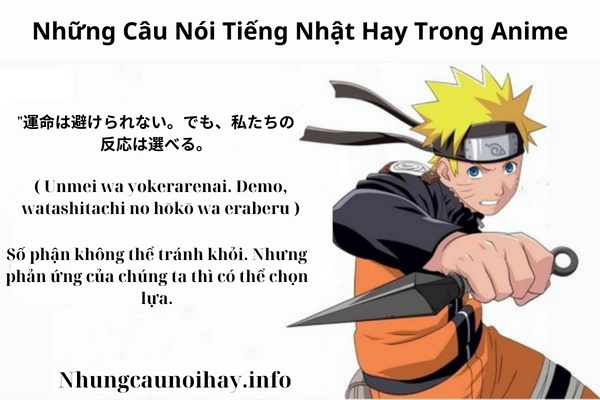 Những Câu Nói Tiếng Nhật Hay Trong Anime